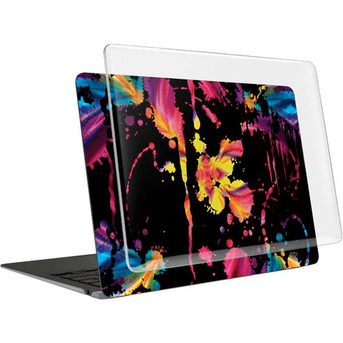 Chromatic Splatter Black MacBook Air 15in (2023-2025) Case plus Skin